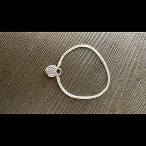 Pandora Padlock Regal Heart sterling silver